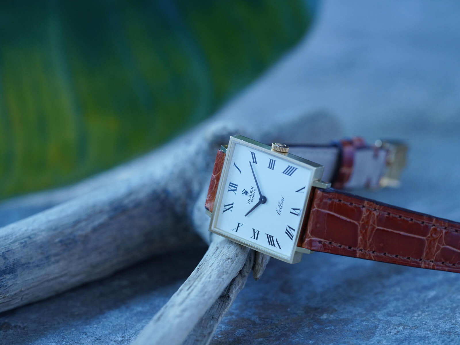 ロレックス/チェリーニ/スクエアケース/ホワイトローマンダイヤル