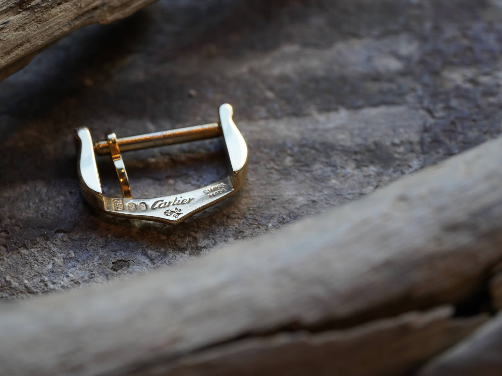 カルティエ/純正尾錠/18KYG/750YG/14mm/1990s/Caltier/Ardillon Buckle