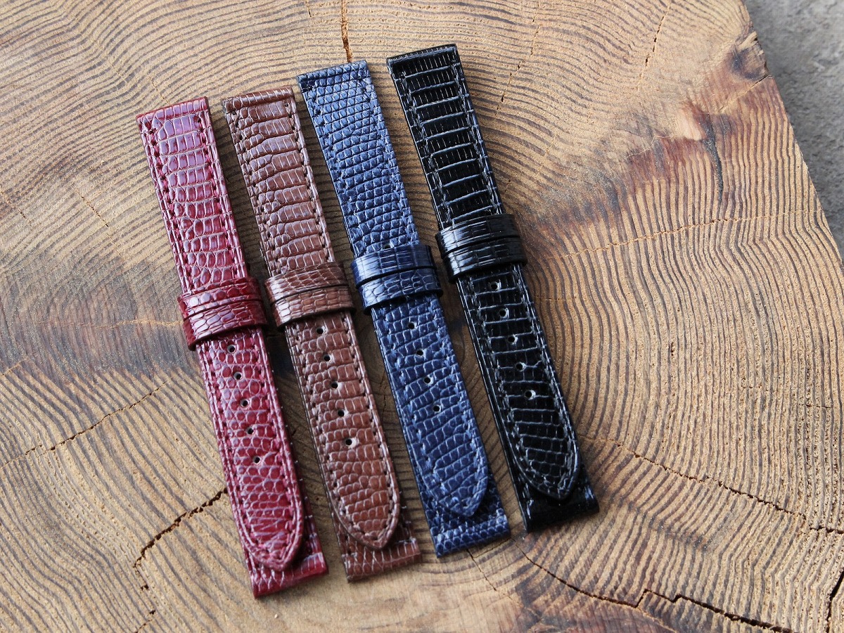 マストタンク用/シャイニーリザードレザーベルト/フラット/日本製/For