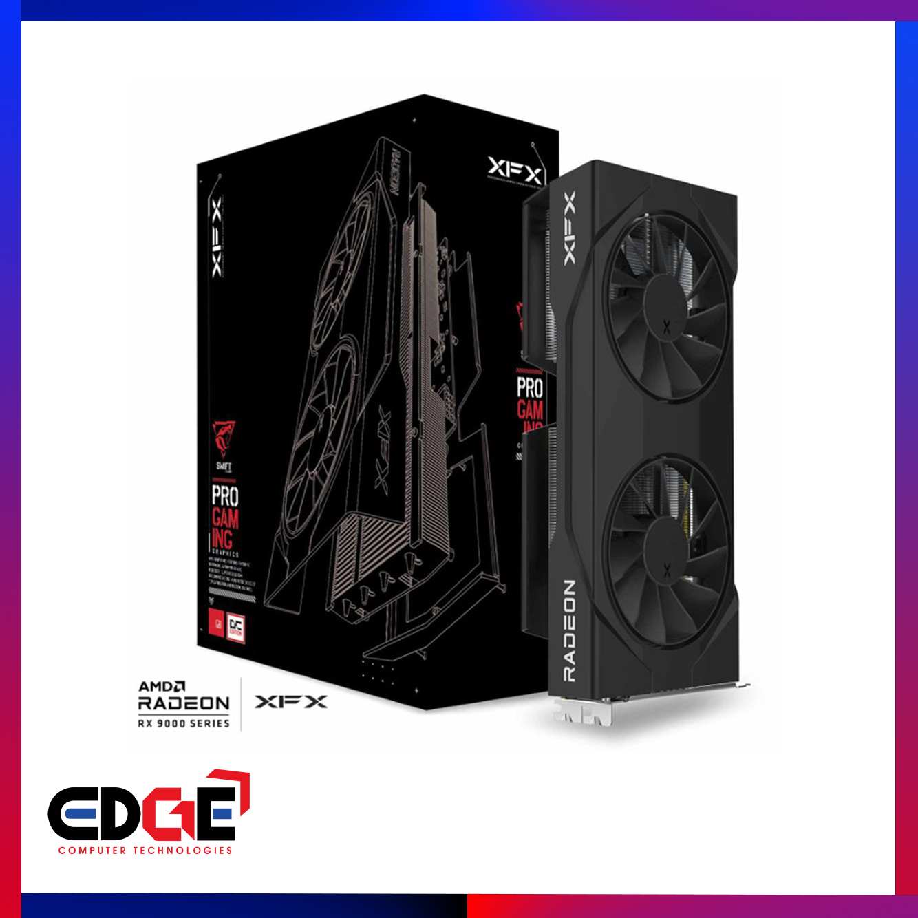 XFX Swift AMD Radeon RX 9060 XT OC Gaming Edition 16G GPU – EDGE
