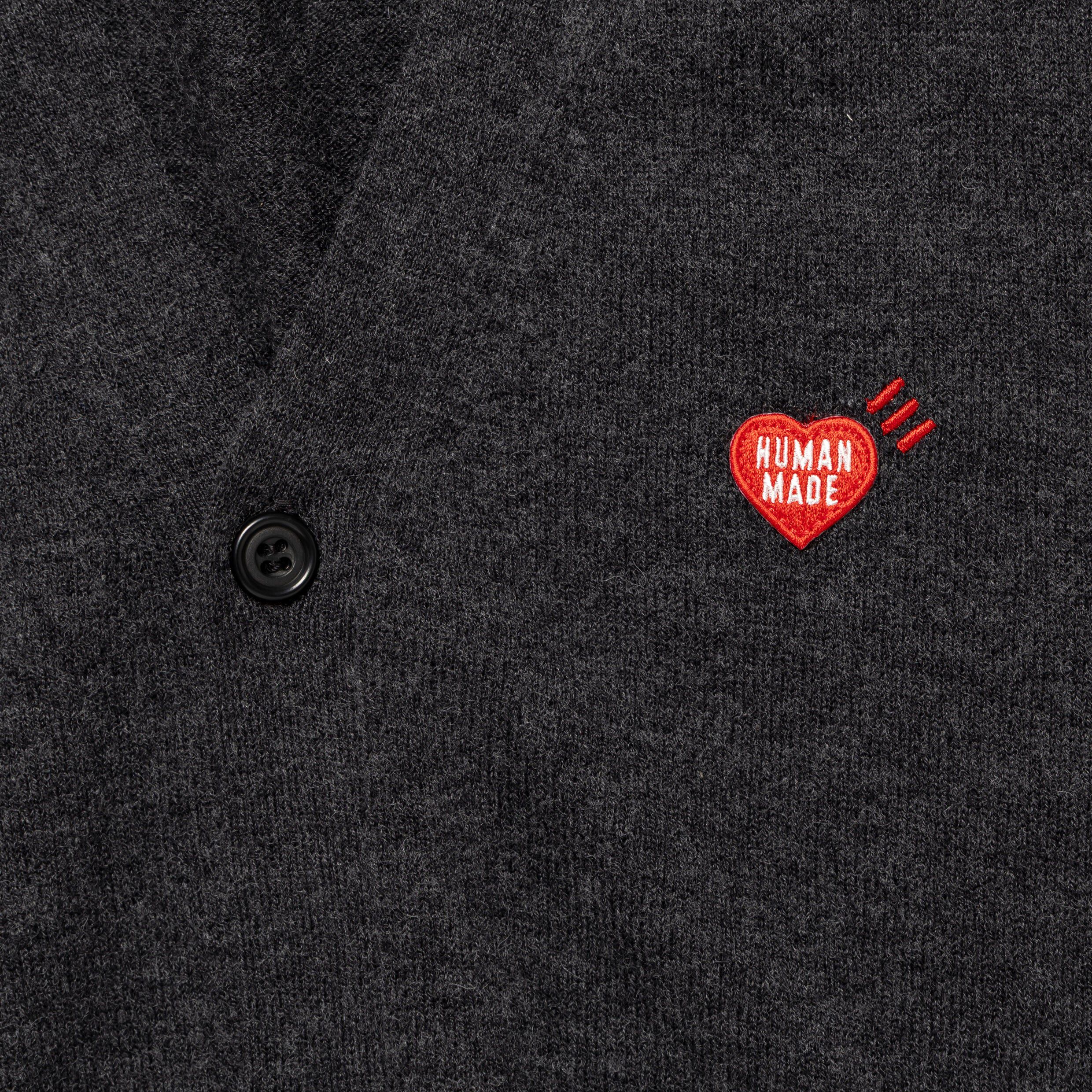 HUMAN MADE HEART BADGE KNIT CARDIGAN – HUMAN MADE Inc.