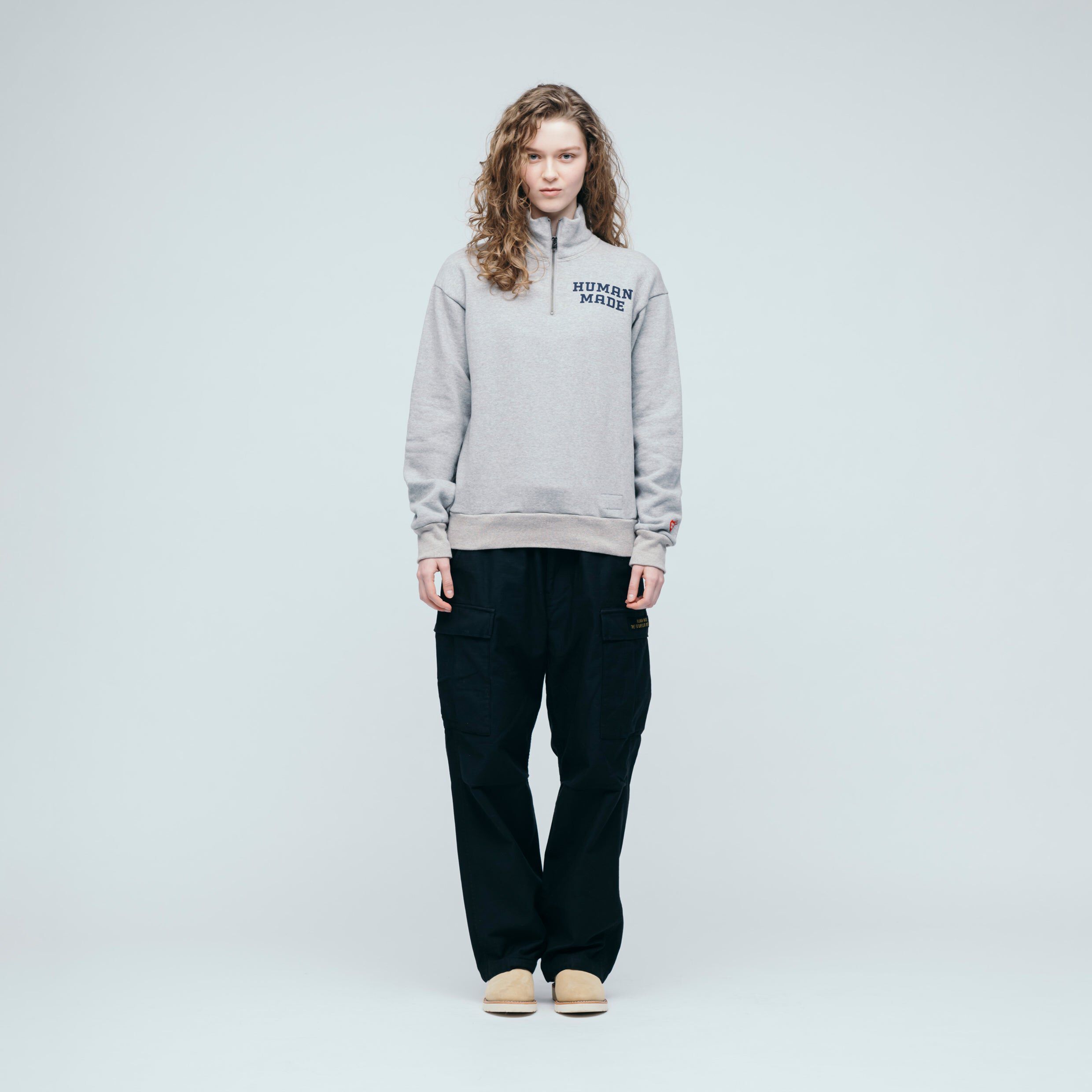 HUMAN MADE HALF-ZIP SWEATSHIRT – HUMAN MADE Inc.