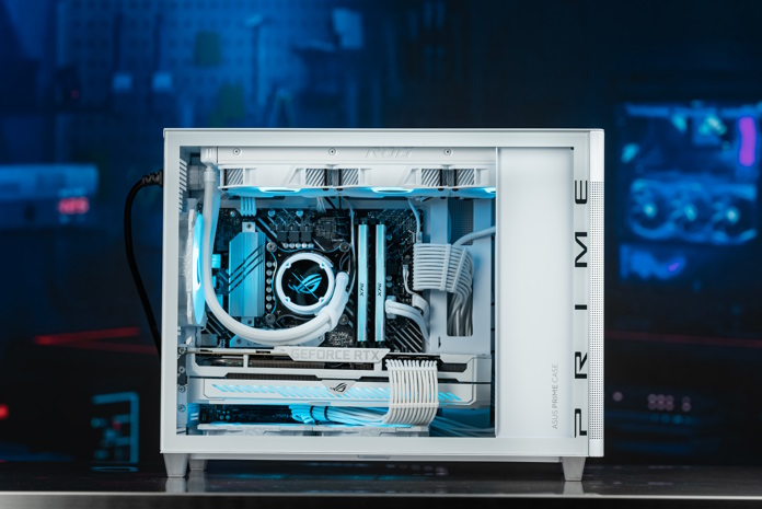Open a wide window to your microATX build with the ASUS Prime