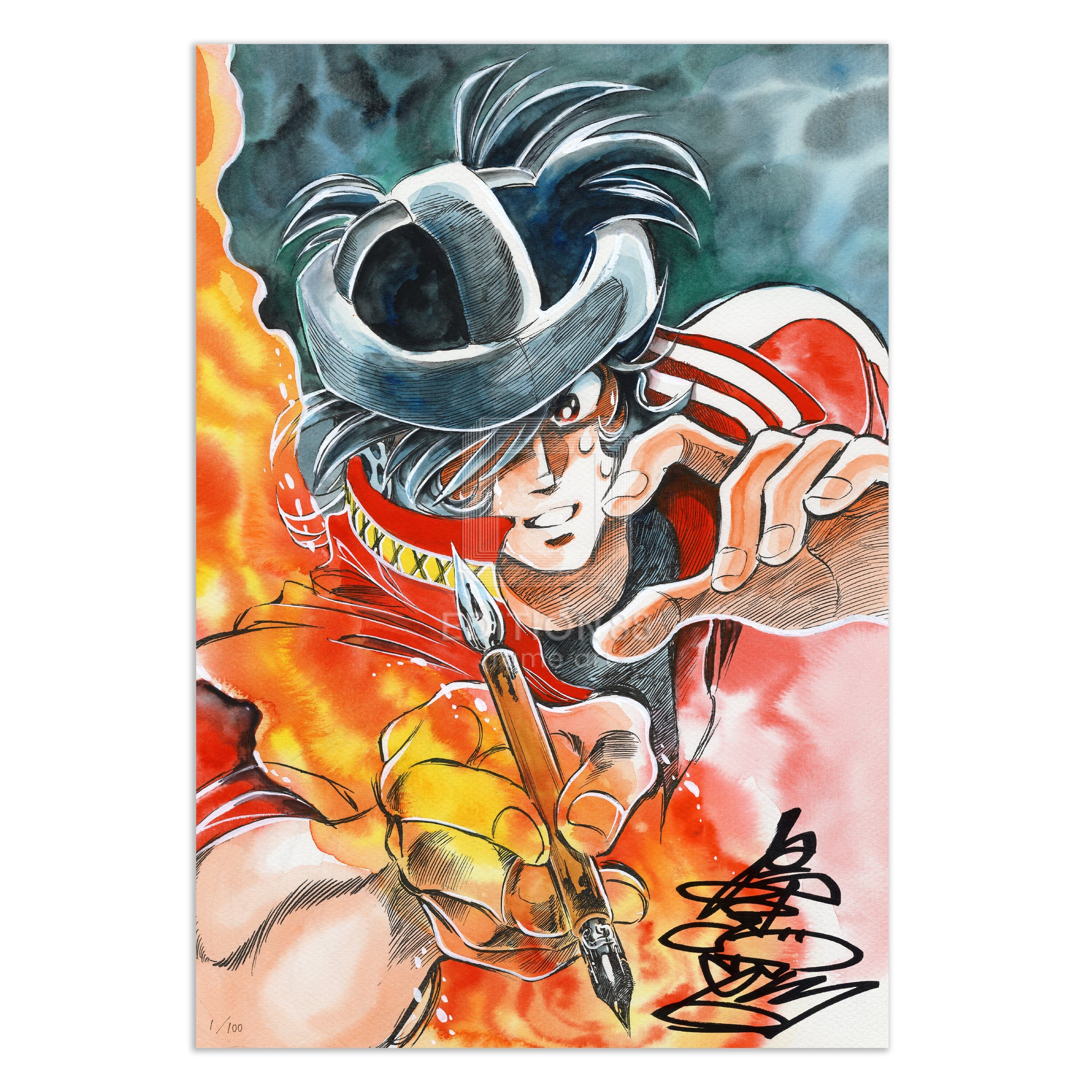 燃えよペン」88グラフ1 /島本和彦（直筆サイン入り / 国内版限定100枚）