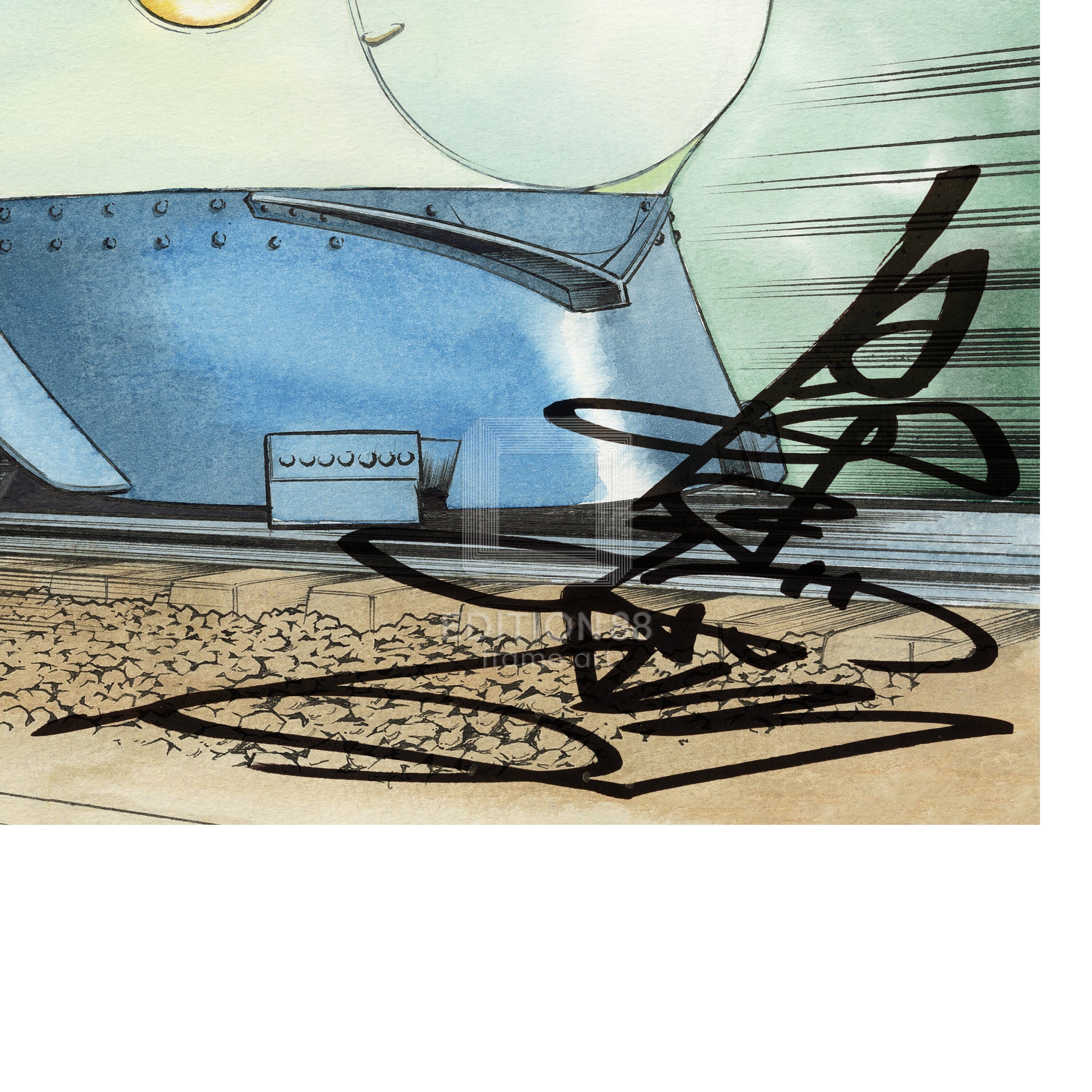 アオイホノオ」88グラフ1/島本和彦（直筆サイン入り / 国内版限定100枚）