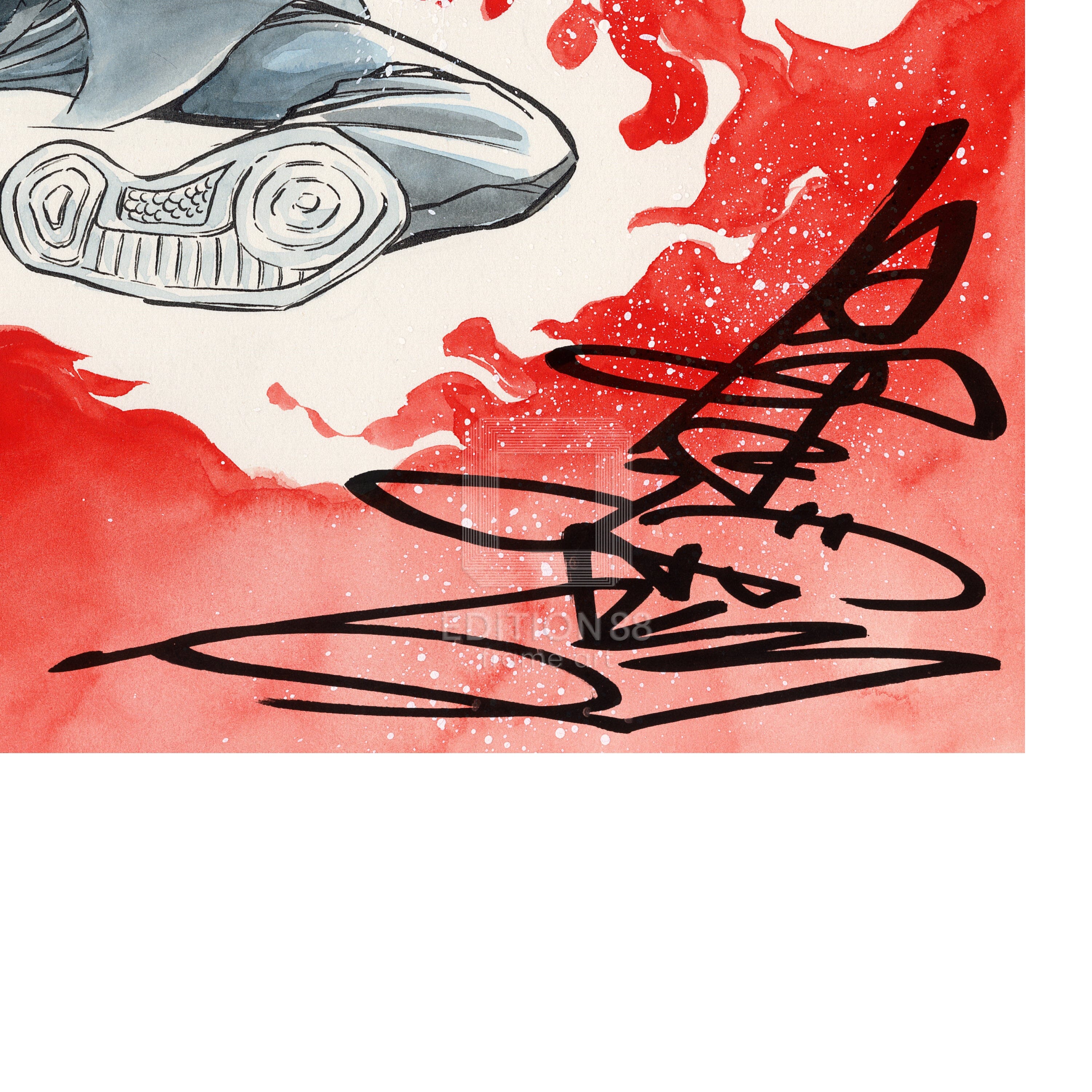 炎の転校生」88グラフ1 /島本和彦（直筆サイン入り / 国内版限定100枚）