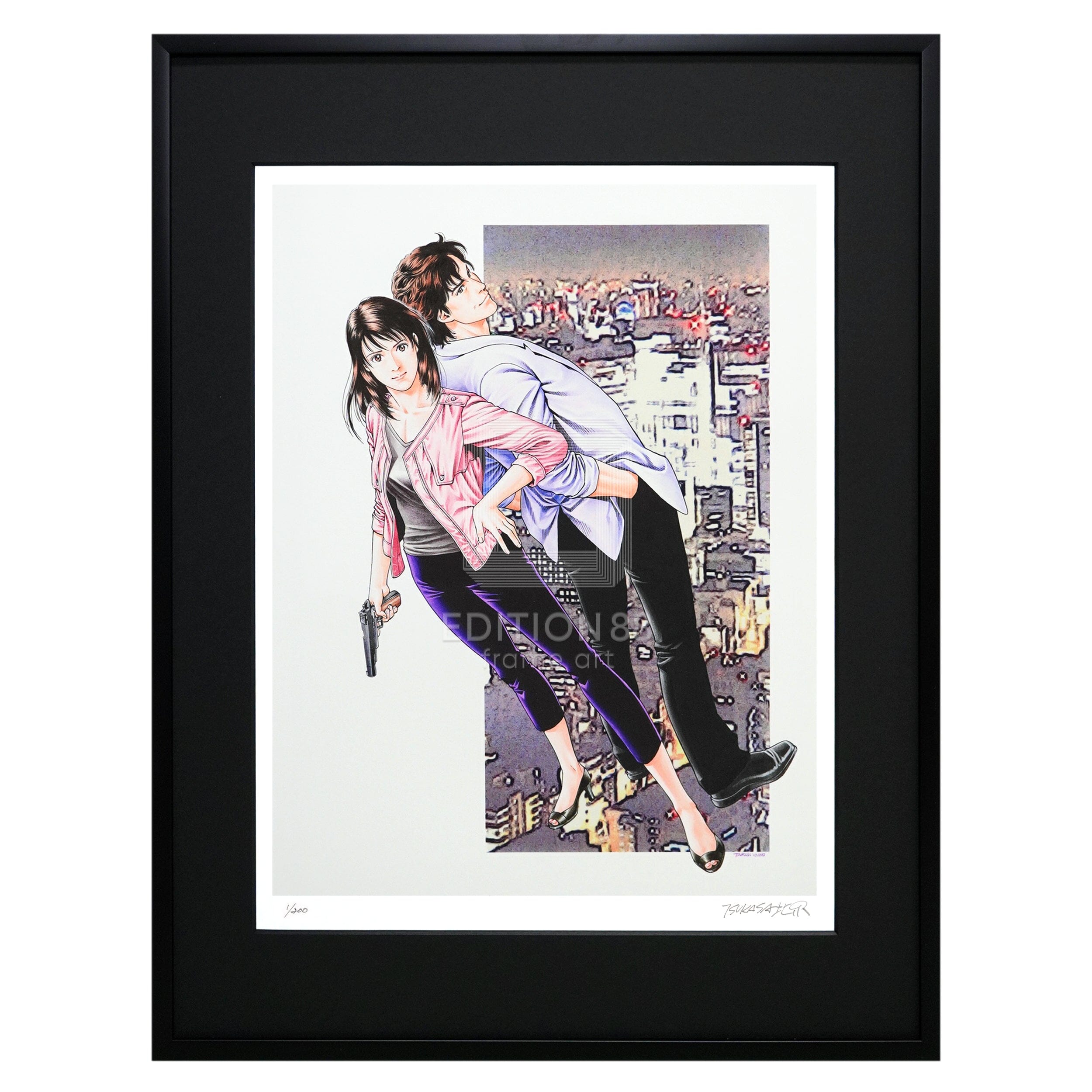 エンジェル・ハート」累計1000万部突破記念 複製原画18枚セット 北条