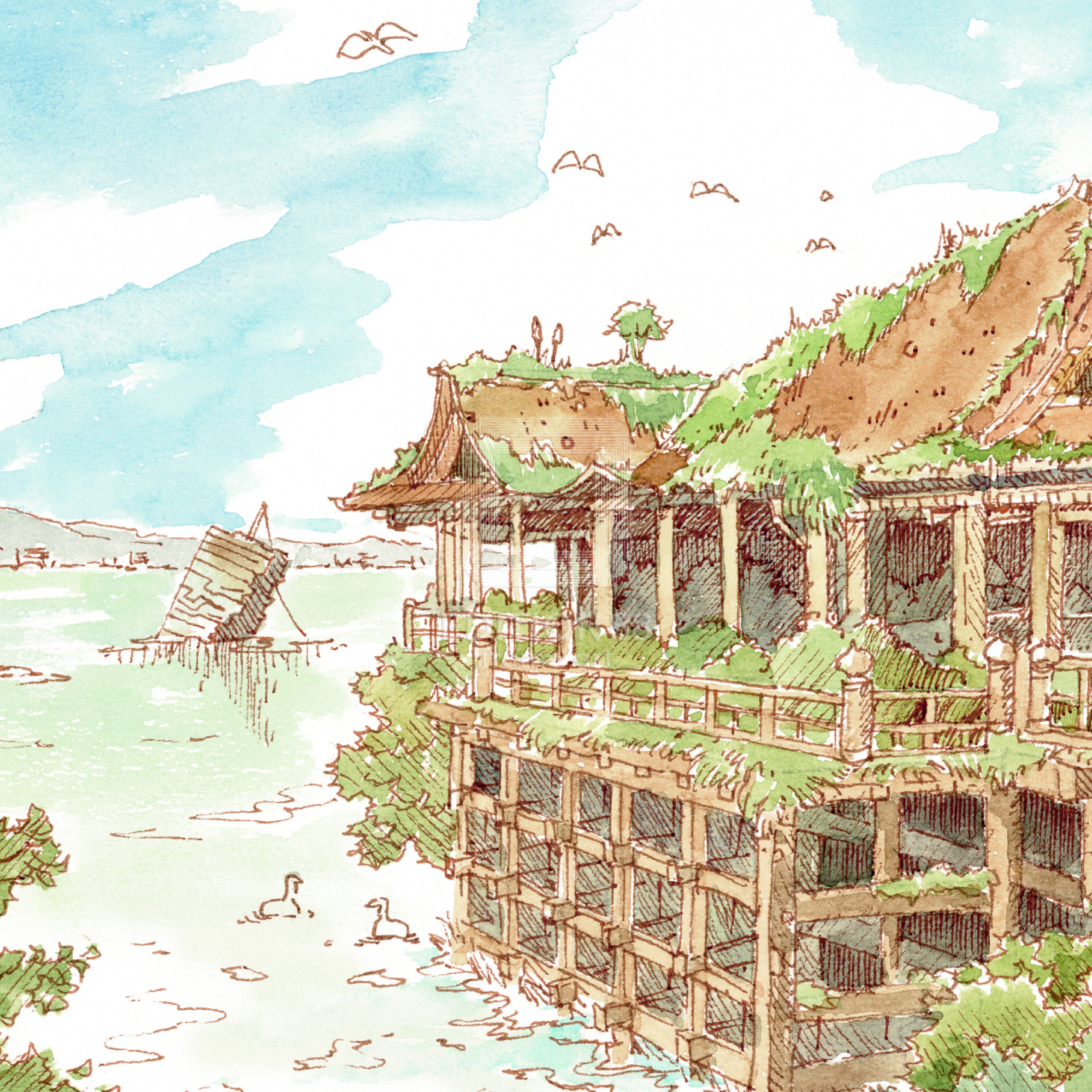 88グラフ ミニ 清水寺幻想 水彩スケッチver/ 東京幻想（直筆サイン入り