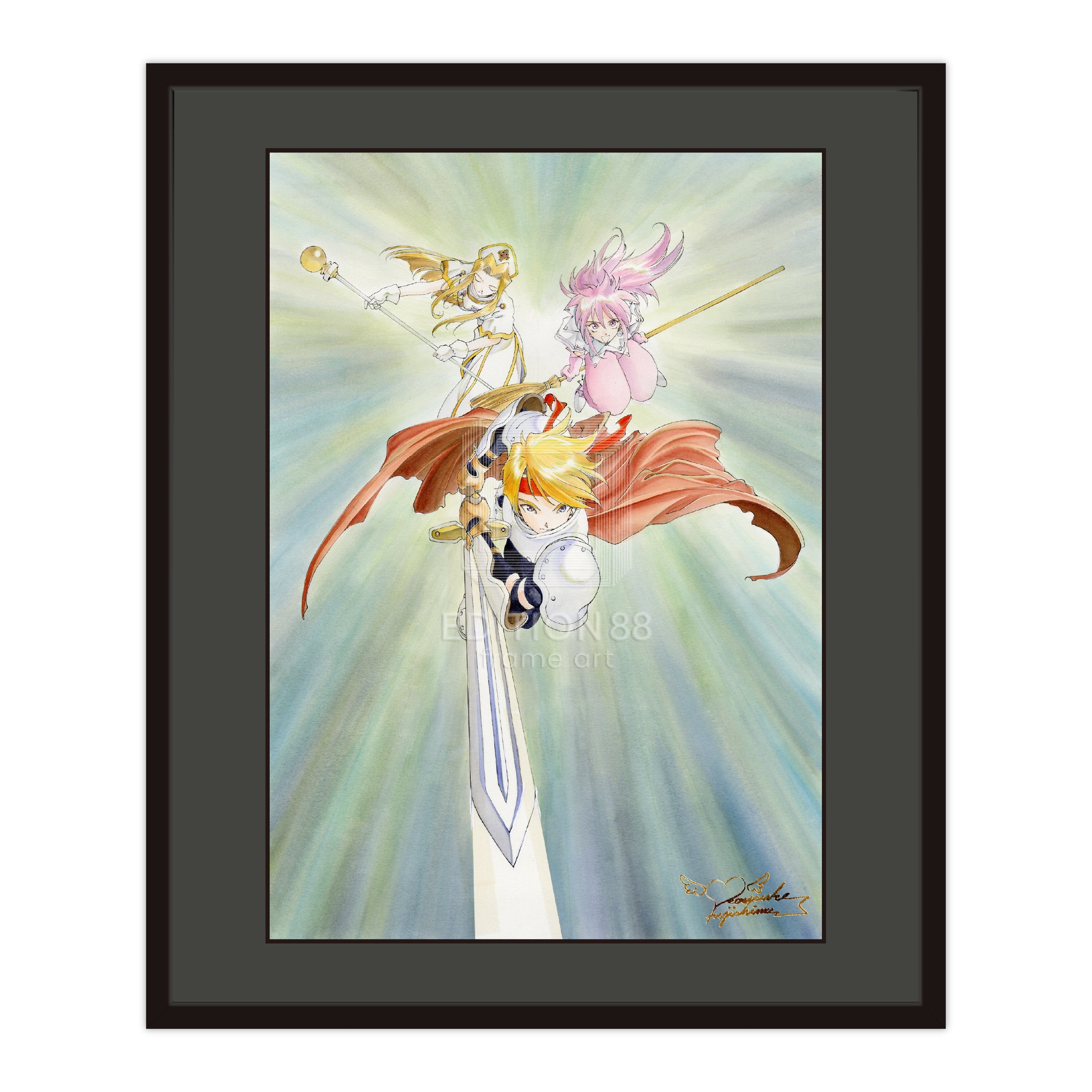 テイルズ オブ ファンタジア」88グラフ1/藤島康介（箔押しサイン入り）