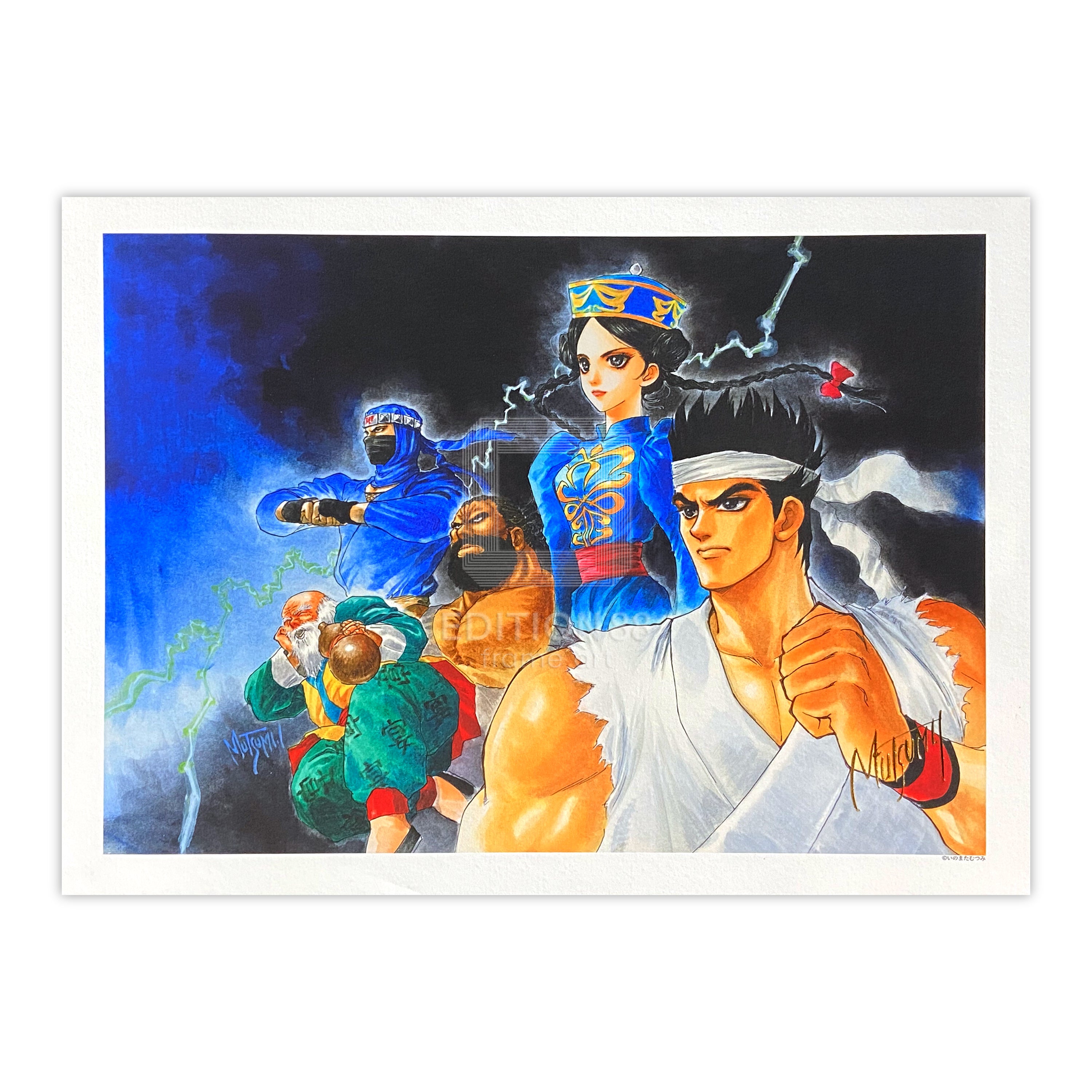 88グラフ「Blue&Black」/いのまたむつみ（箔押しサイン入り）