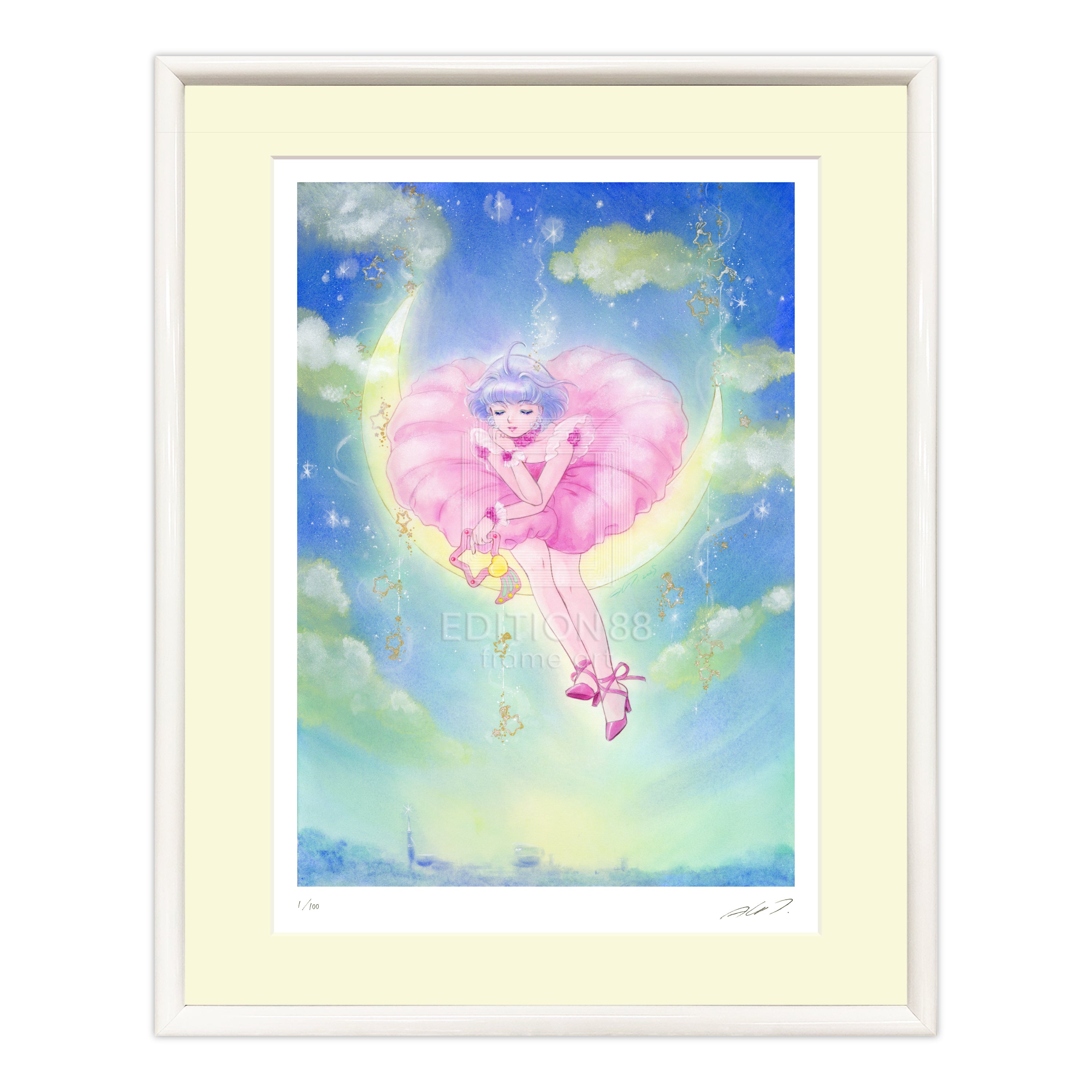 魔法の天使クリィミーマミ」88グラフ 星降る月夜 /高田明美（直筆