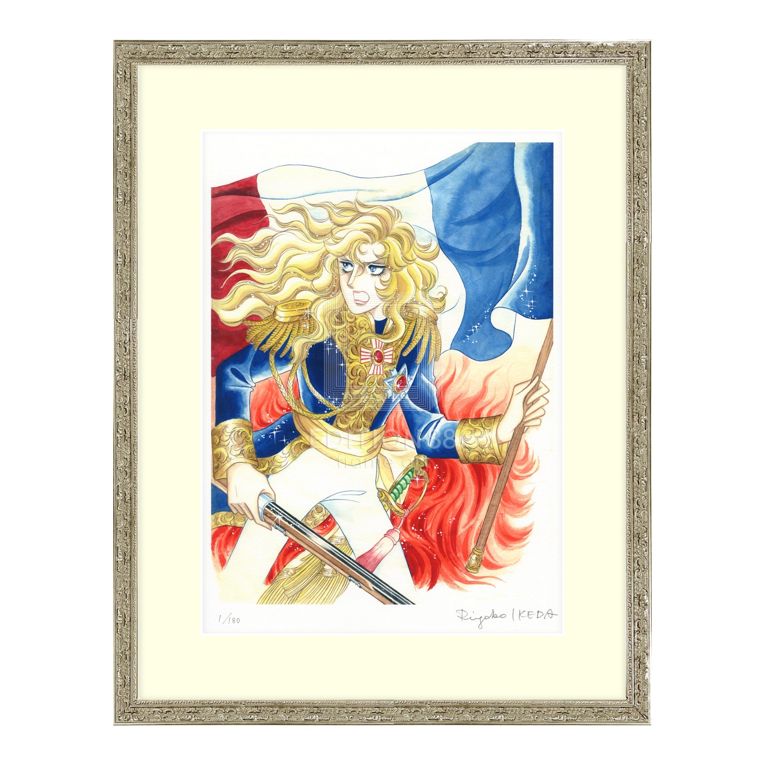 ベルサイユのバラ 複製原画 直筆サイン入り ベルサイユのバラ 複製原画