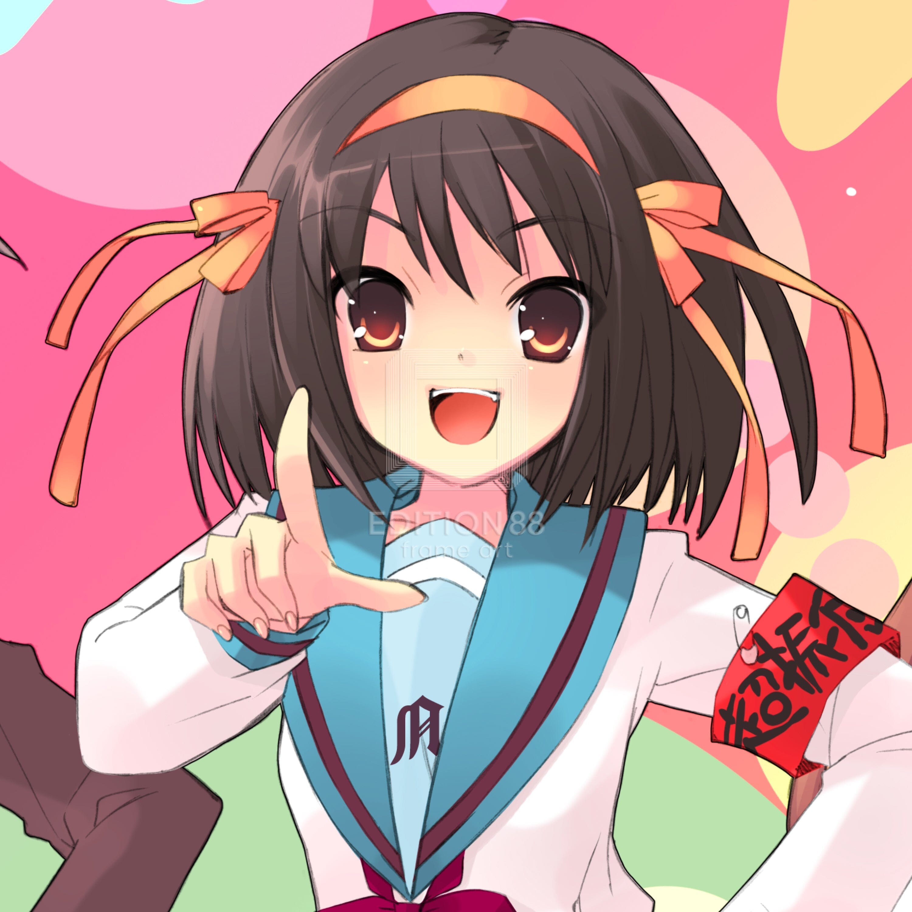 涼宮ハルヒの憂鬱」88グラフ3（「ザ・スニーカー」用イラスト 2006年8