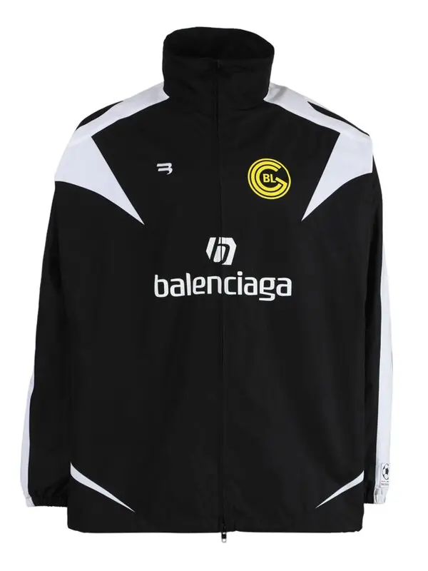 Balenciaga Soccer Track Jacket - Black & White | Editorialist