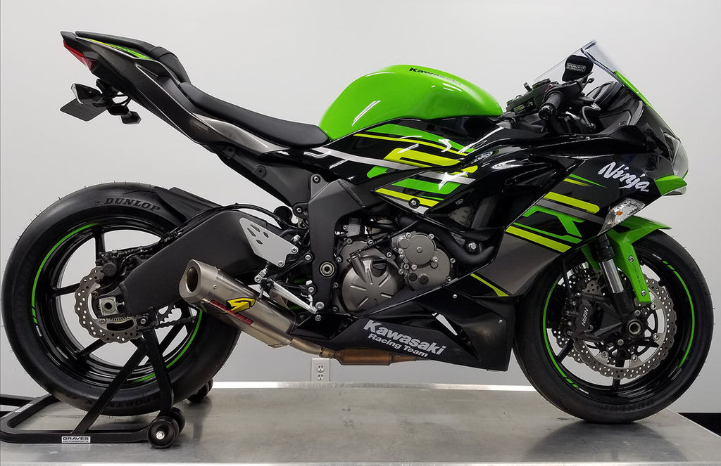 Kawasaki ZX-6R Cat-Back Slip-on Titanium Exhaust – EDR Performance
