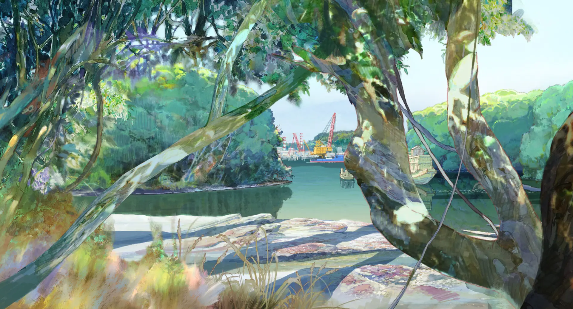 アニメ映画『花緑青が明ける日に』メインビジュアル＆美術ボードが解禁