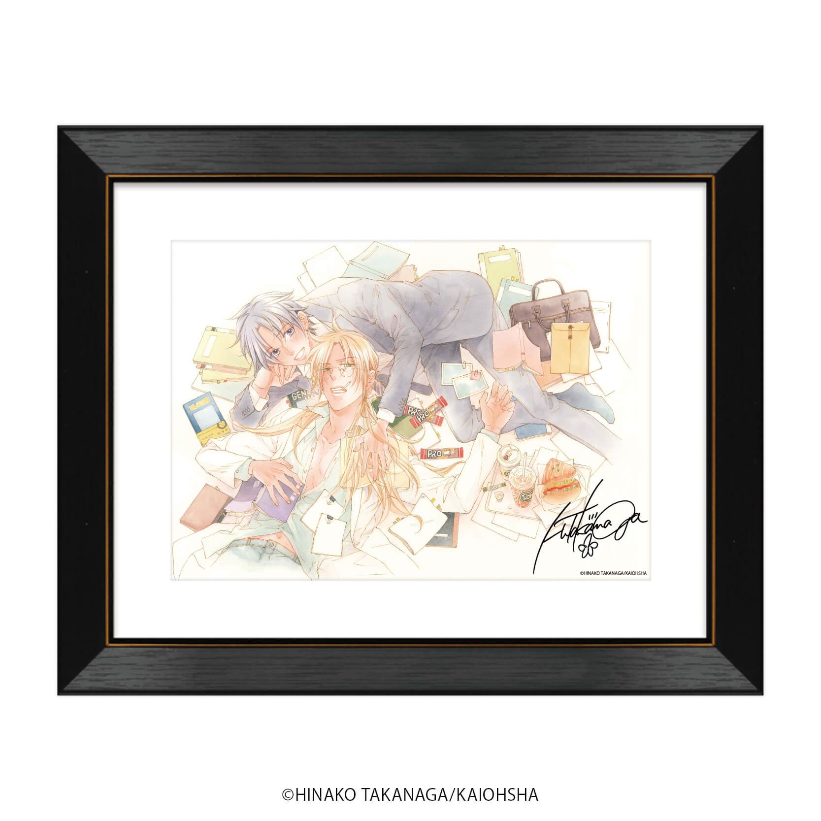 高精細複製原画(額付き)「恋する暴君」02/デジタルサイン入り(公式