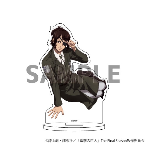 キャラアクリルフィギュア「進撃の巨人」17/座りver. ハンジ（描き