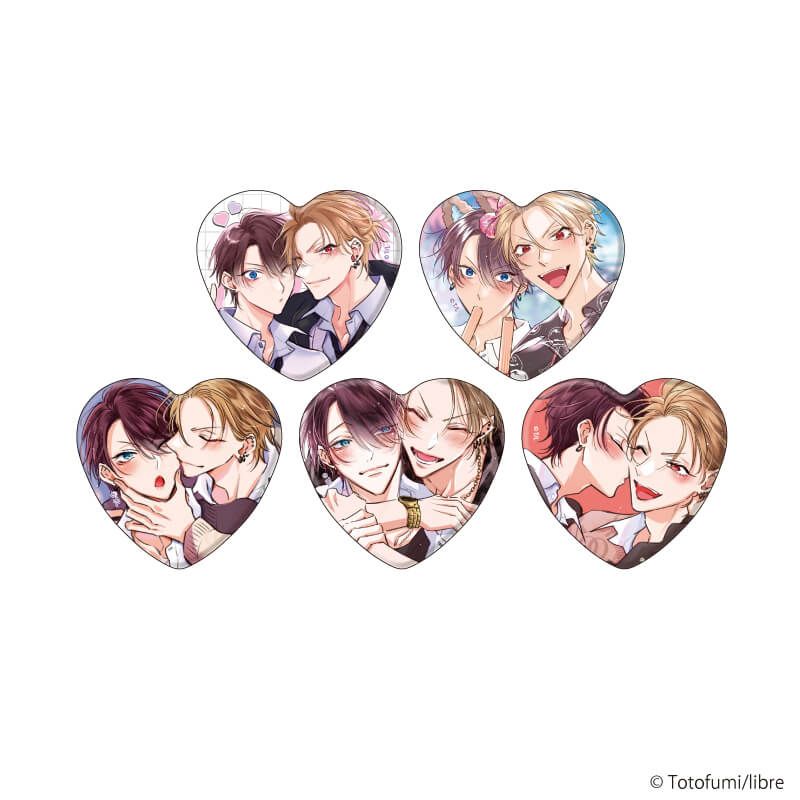 エヴァンゲリオンハート型缶バッチ EVA STOREオリジナル ハート形缶