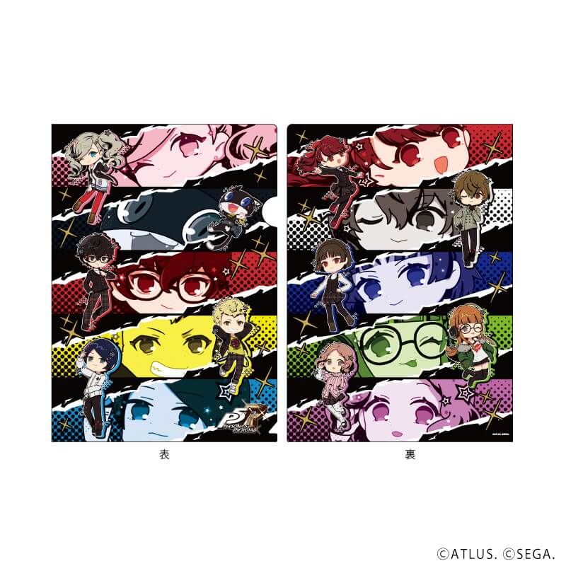 クリアファイル『ペルソナ5 ザ・ロイヤル』02/集合デザイン(POP Art