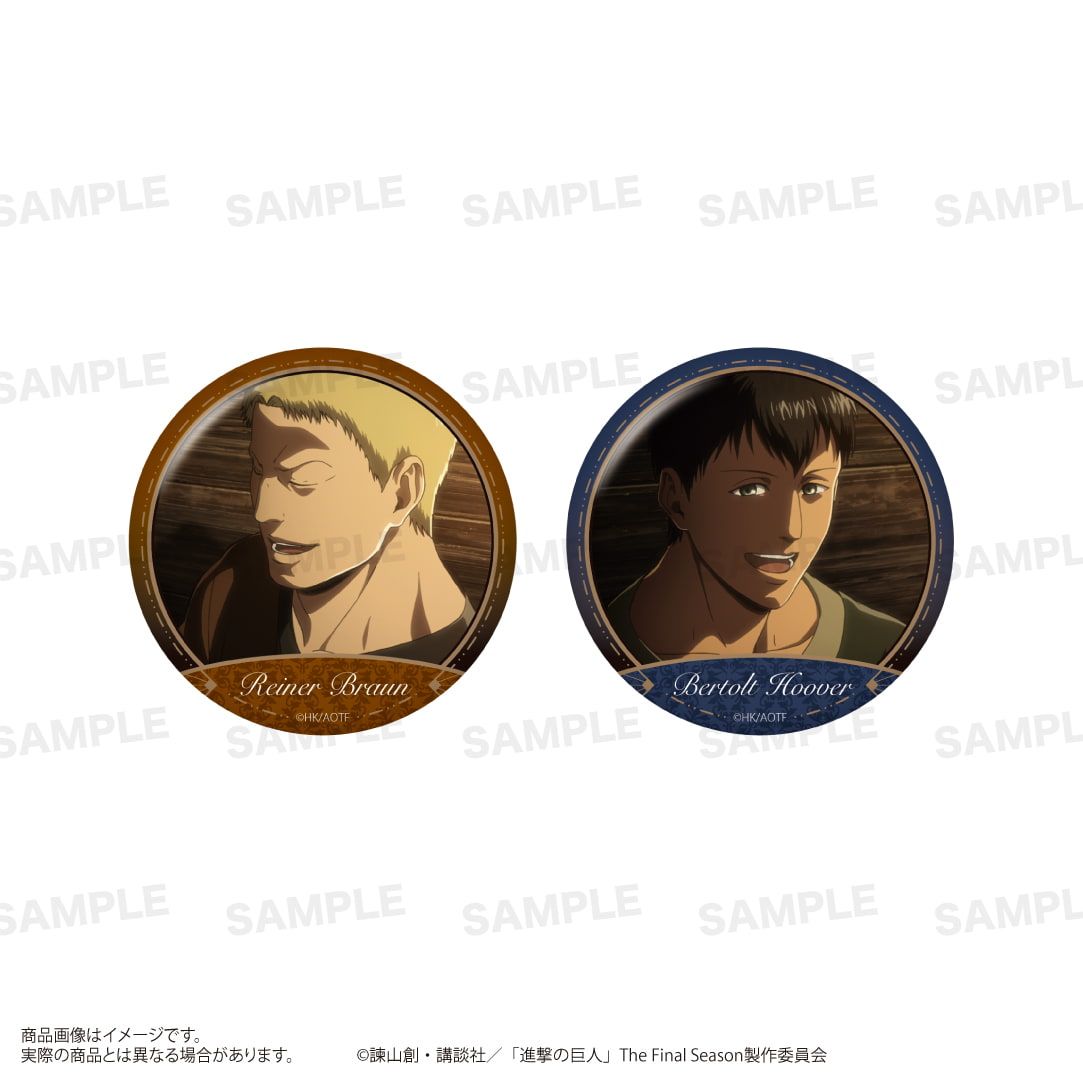 進撃の巨人 進撃の巨人 ベルトルト 缶バッジ アタックフェス attack