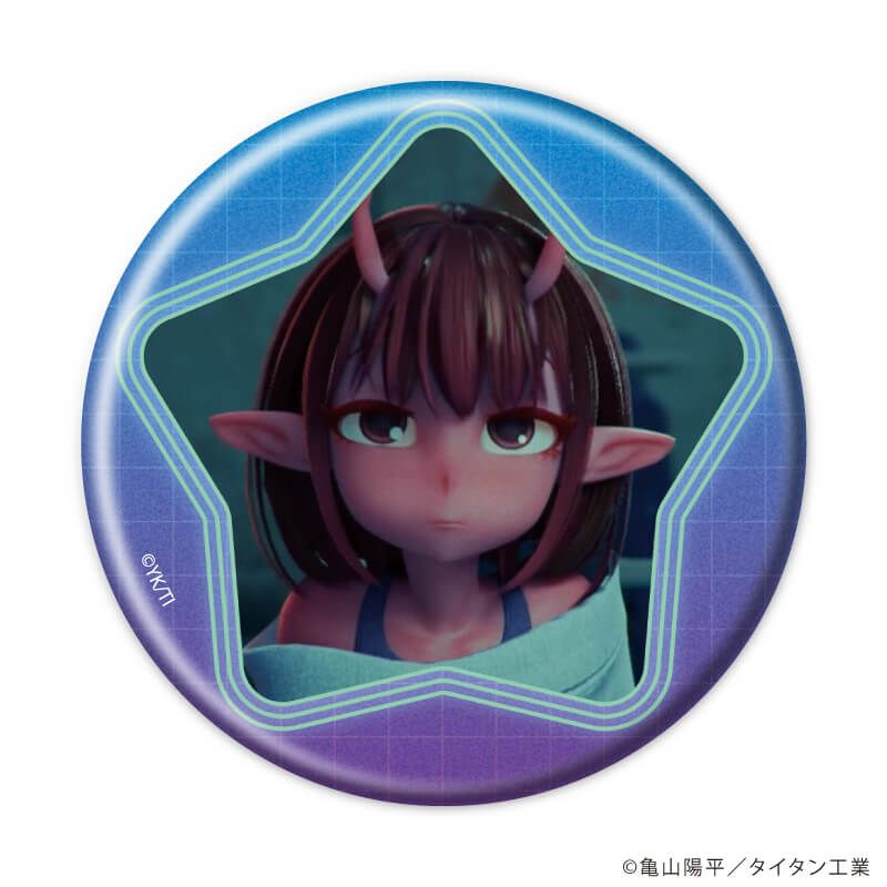 缶バッジ「TVアニメ『銀河特急 ミルキー☆サブウェイ』」01/ブラインド