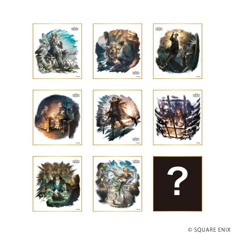 ミニ色紙「OCTOPATH TRAVELER 0」01/コンプリートセット(全9種)(公式