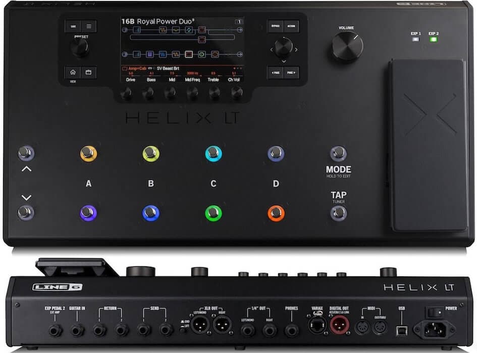 Line 6 Helix LT - Helixと同じHXモデリングとデュアルDSPを搭載