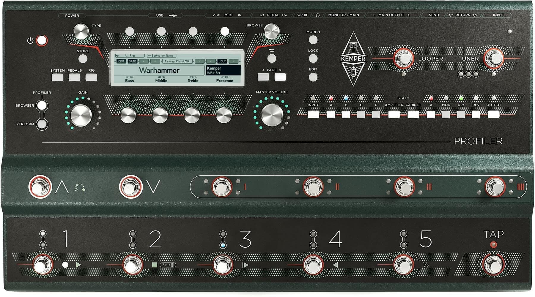 Kemper PROFILER STAGE - Kemperのすべての機能を網羅したフロアタイプ