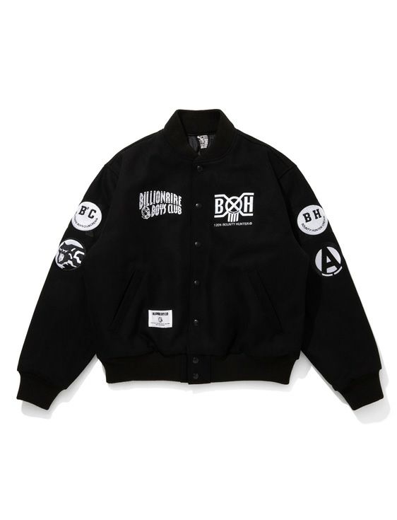 BILLIONAIRE BOYS CLUB/BBC x BOUNTY HUNTER MELTON VARSITY JACKET