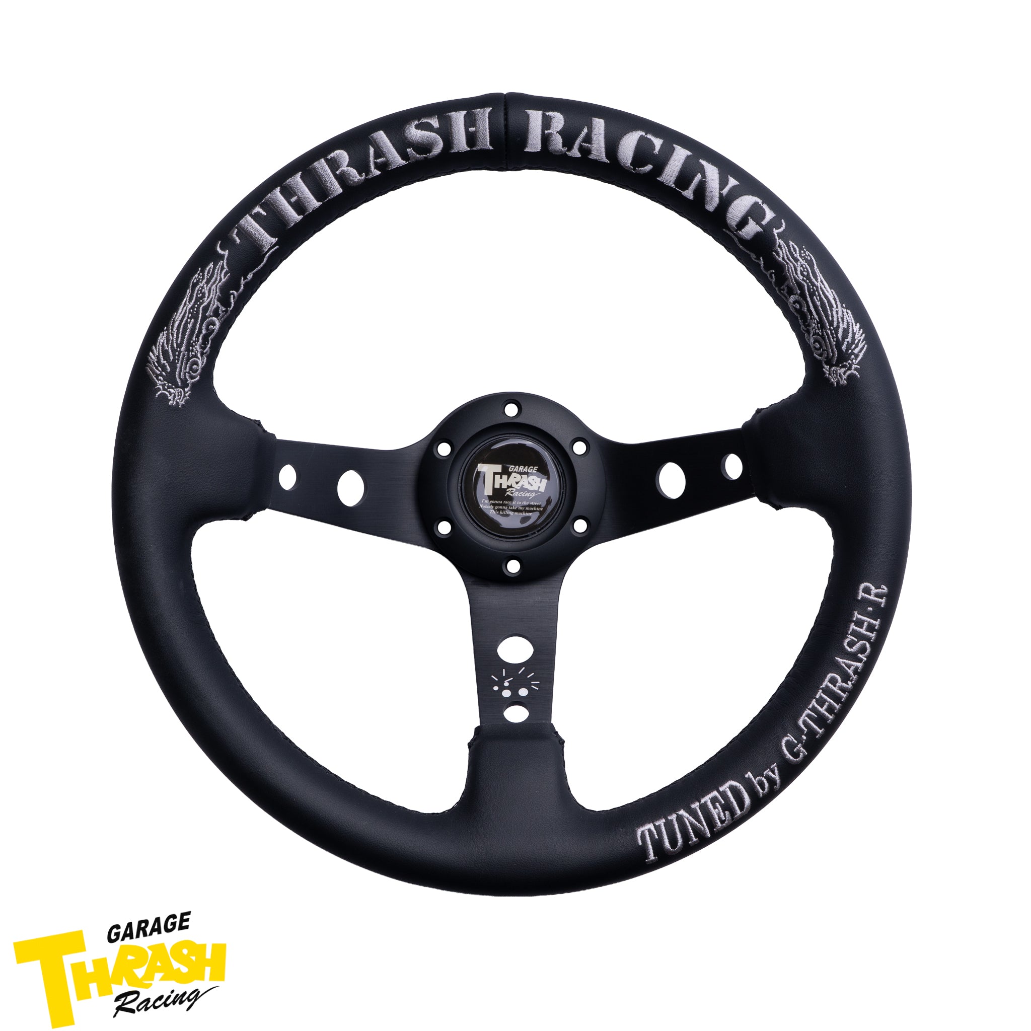 THRASH Racing RAMPAGE LIMITED 330mm Leather Deep Dish Steering
