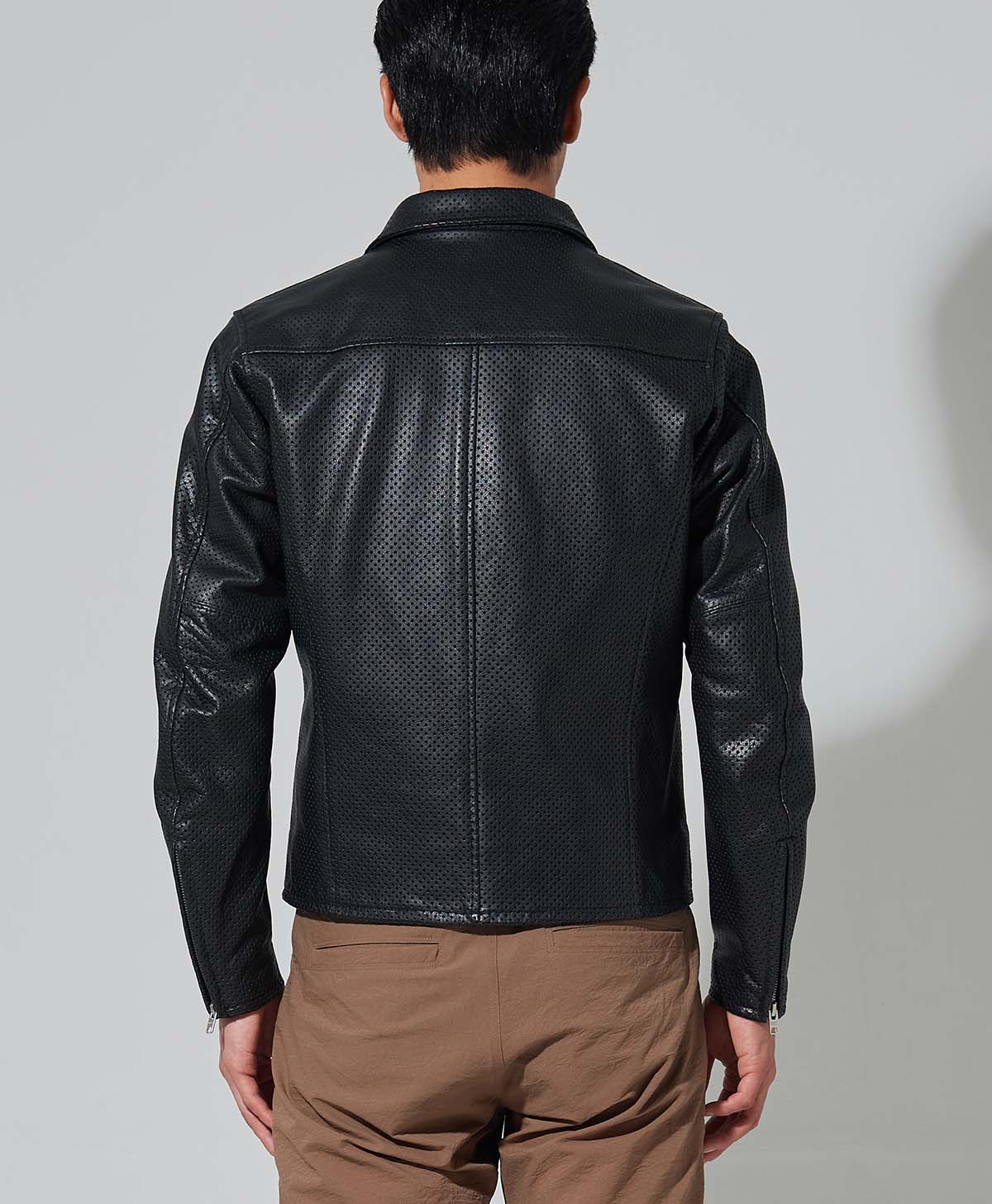 Leather jacket, leather jacket, punching leather jacket | Kadoya