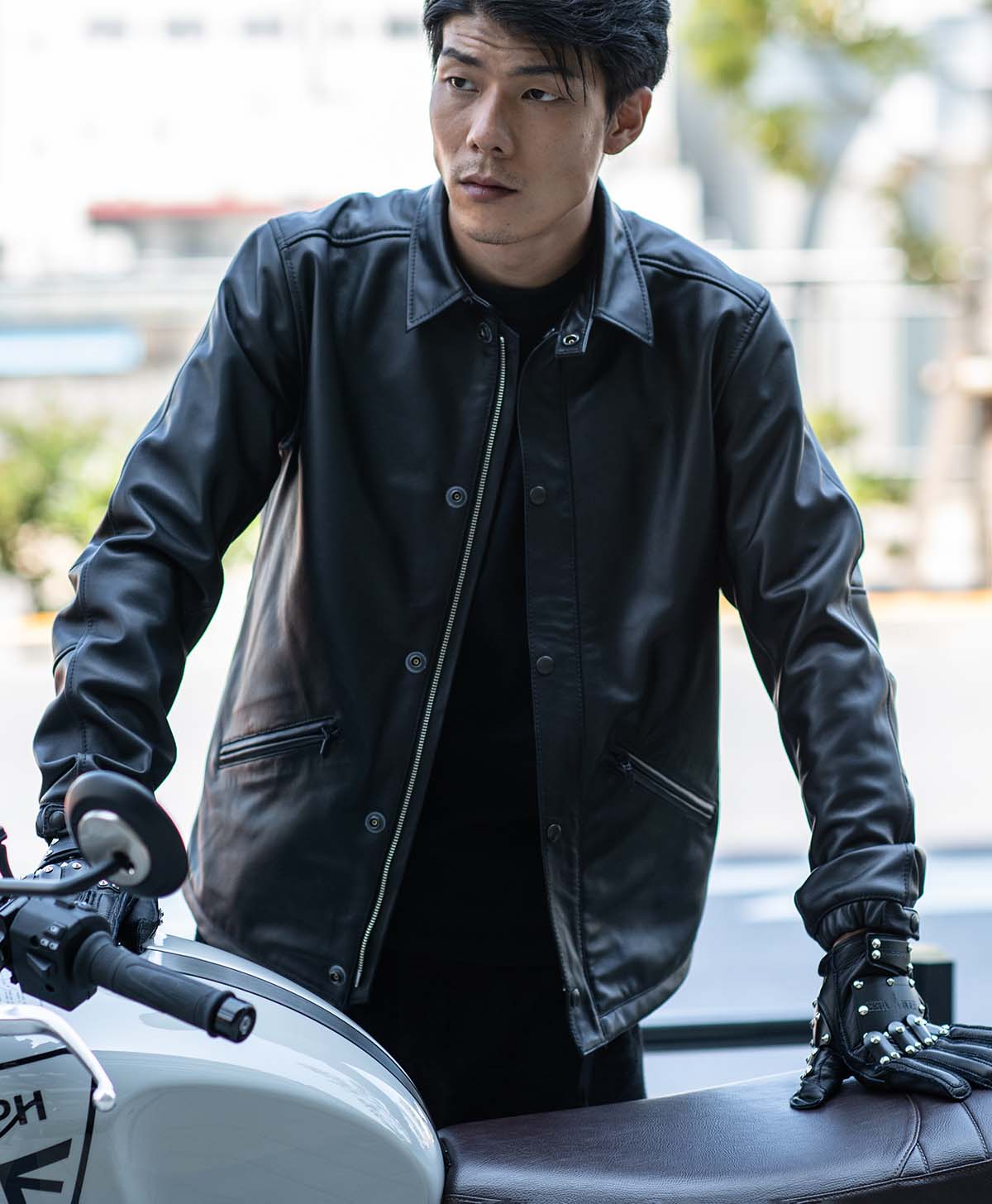 LEATHER COACH JACKET