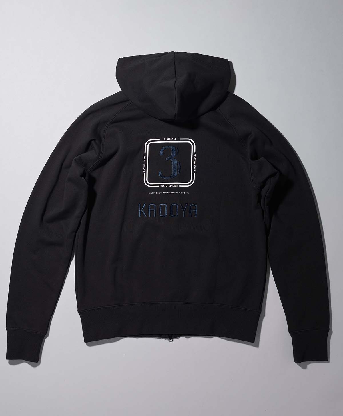 KADOYA ZIP PARKA / ブラック