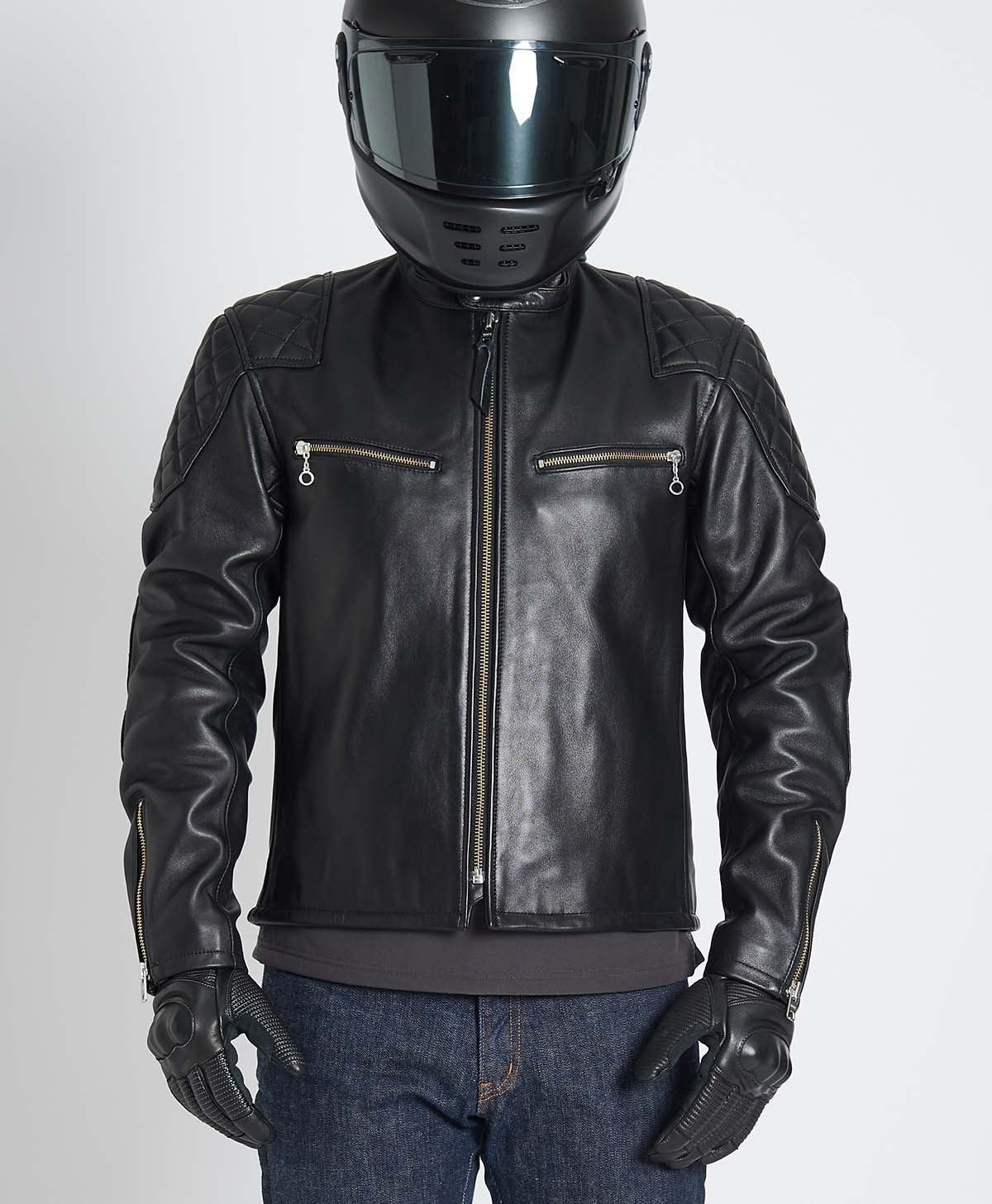 革ジャン レザーパテッドジャケット｜カドヤ公式オンラインショップ