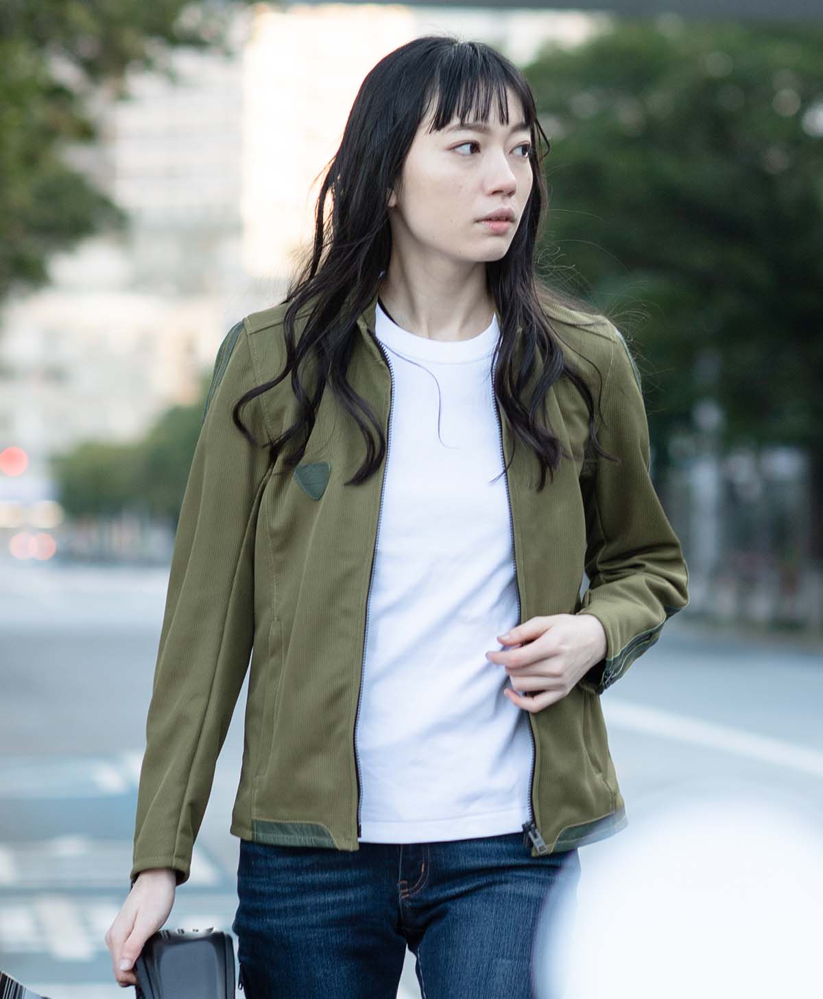 美品 カドヤ メッシュジャケット L カーキ系 バイクウェア メッシュ