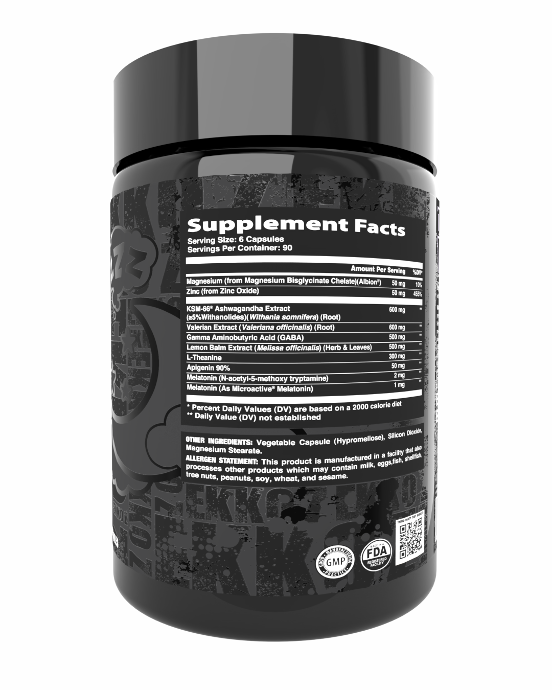 EKKO Z'S Sleep Aid - 3rd Party Tested Dietary Supplement for