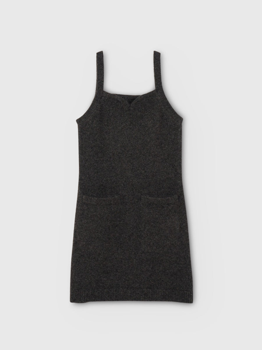 ロゴボタンニットセットワンピース