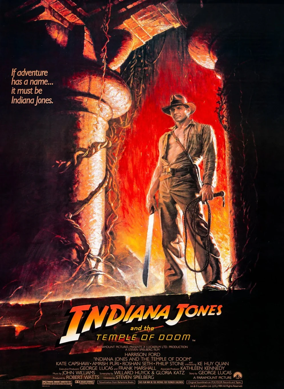 インディ・ジョーンズ/魔宮の伝説 - あの頃の映画チラシ