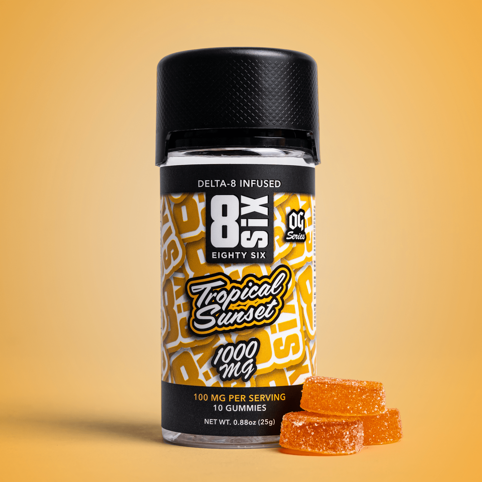 Pineapple Mango Delta-8 Gummies | Hemp-Derived | Eighty Six