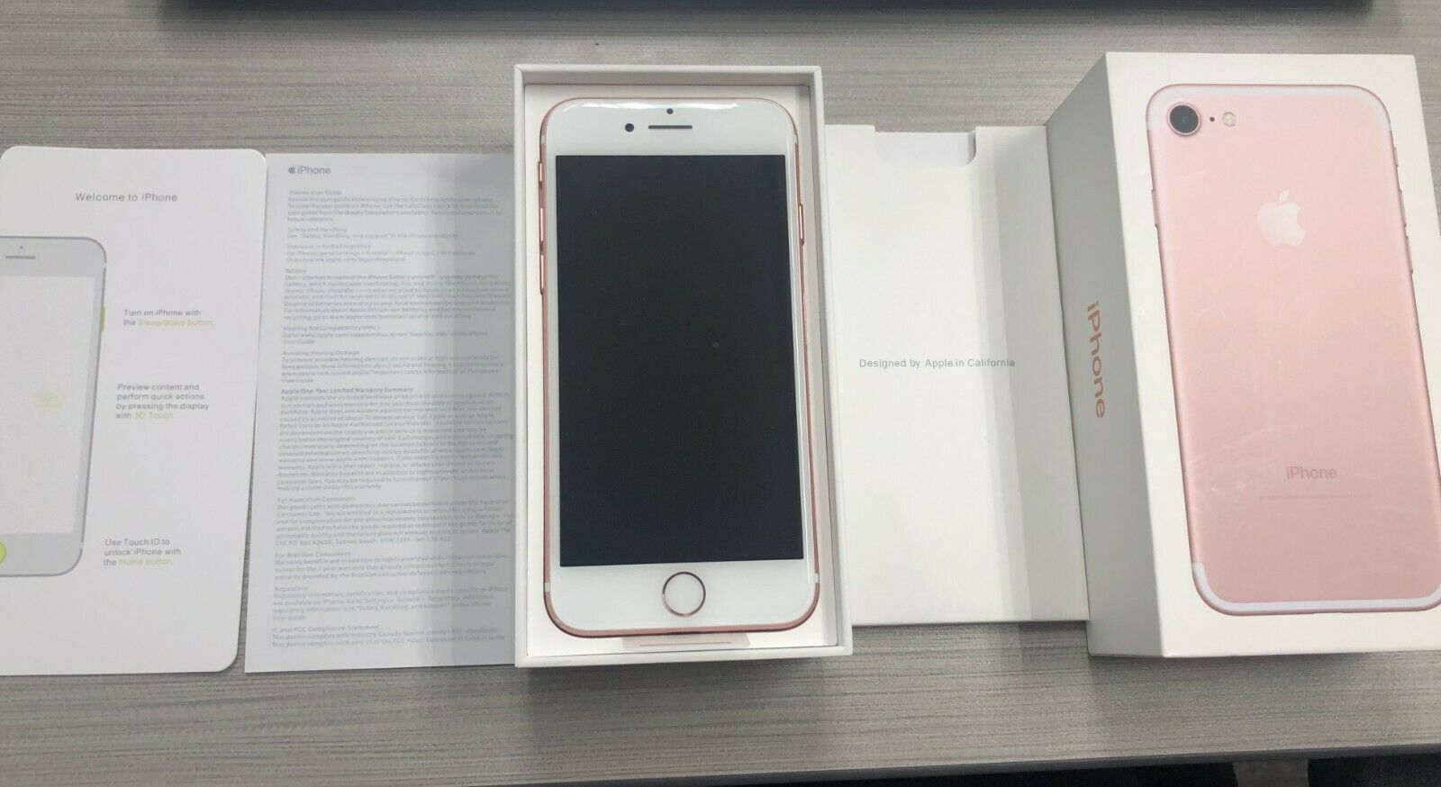 Apple iPhone 7, GSM Unlocked, 32GB - Rose Gold - Refurbished – E