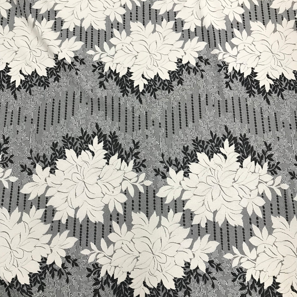Double Knit Jacquard Flower Print - Sold by the Yard – Elotex Fabric