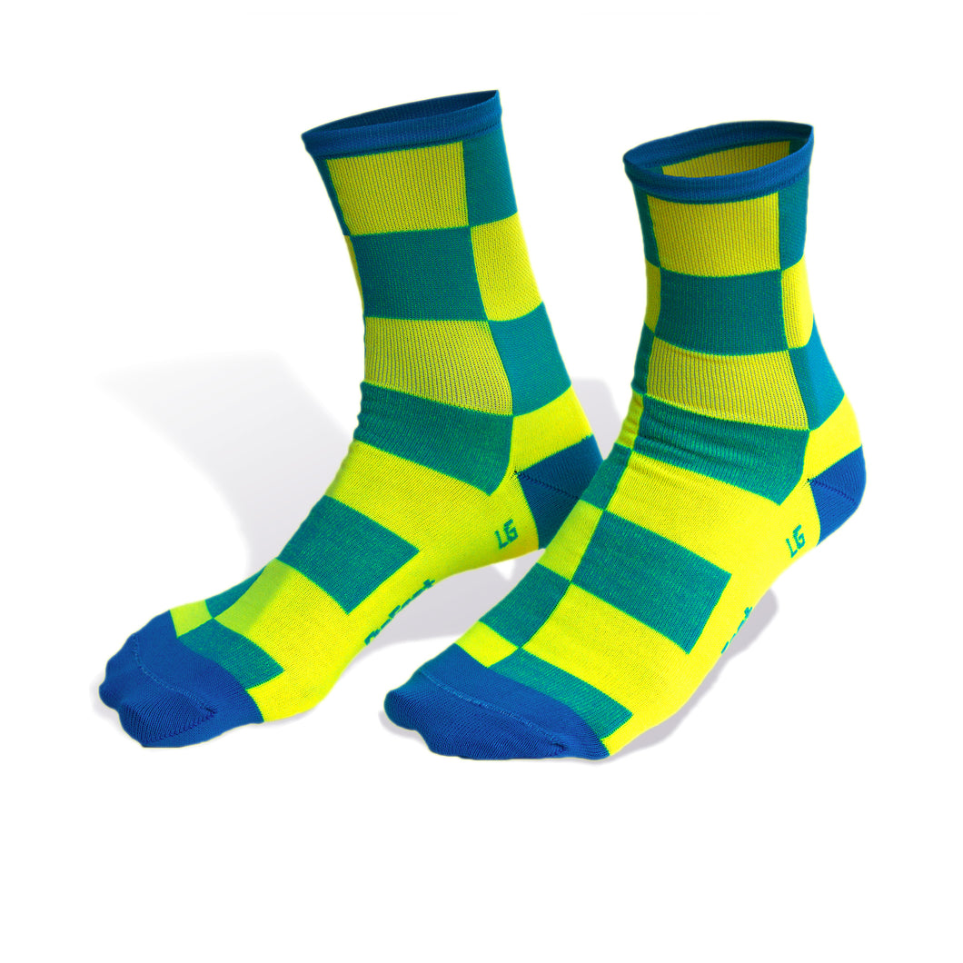 Two Tone Siren Hi-Viz Socks – Elevengear Cycling