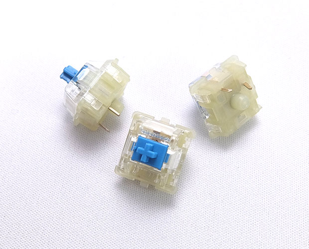 Cherry MX メカニカルキースイッチ10個セット 青軸 透過型 / ADMXBIL