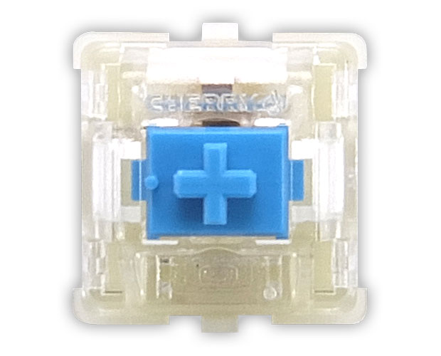 Cherry MX メカニカルキースイッチ10個セット 青軸 透過型 / ADMXBIL