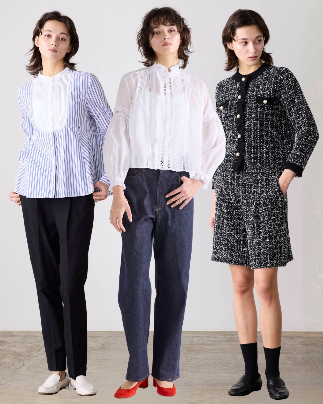 LE PHIL(ル フィル)｜TCブロードブラウス/ブラック の通販｜ELLESHOP