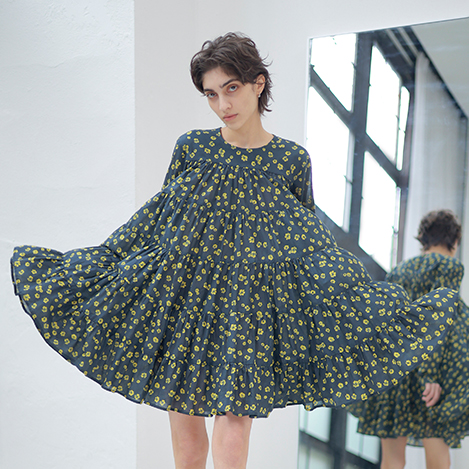 Merlette(マーレット)｜HANA PRINT フラワープリント ウエストゴム