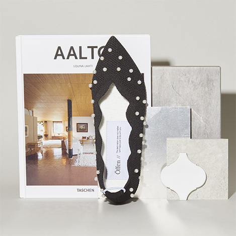 Offen(オッフェン)｜scallop pearls pattern/BLACK の通販｜ELLESHOP