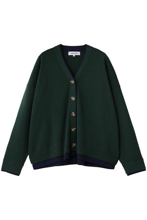 ENFOLD(エンフォルド)｜FAKE-LAYERED CARDIGAN/カーディガン/ダーク