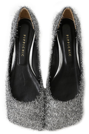 PIPPICHIC(ピッピシック)｜LINDA FLAT ラメフリンジフラットシューズ